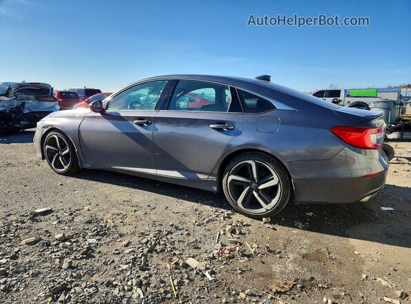 1HGCV1F38KA148000 2019 HONDA ACCORD Серый Задняя левая четверть