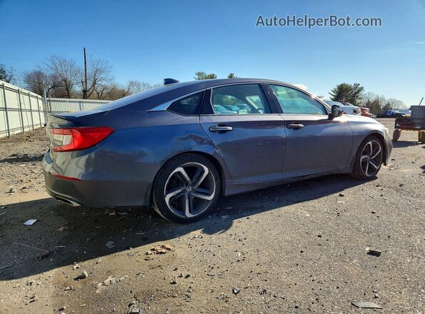 1HGCV1F38KA148000 2019 HONDA ACCORD Серый Задняя правая четверть