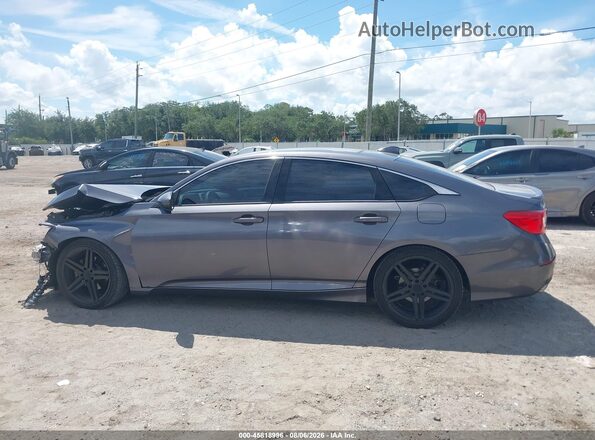 1HGCV1F38KA153312 2019 HONDA ACCORD Gray 