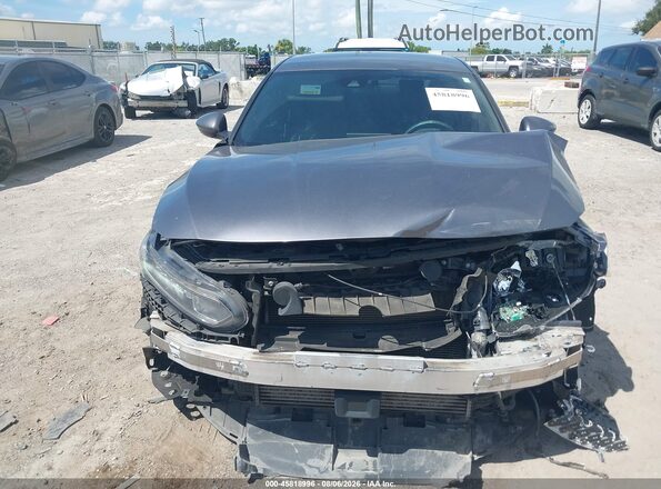 1HGCV1F38KA153312 2019 HONDA ACCORD Gray Rear interior view