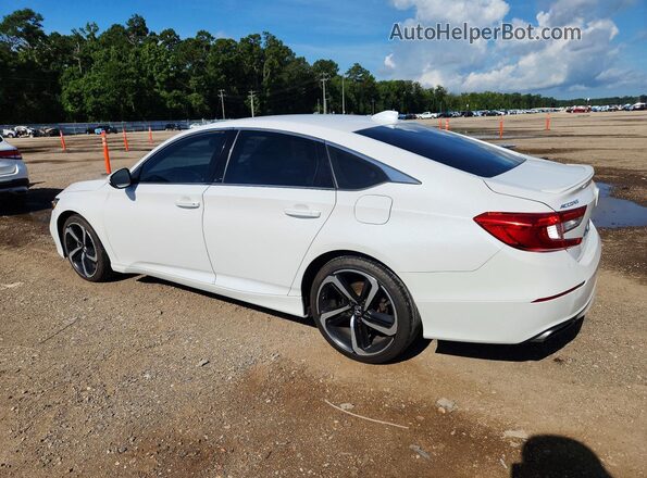 1HGCV1F38KA154508 2019 HONDA ACCORD White Задня ліва чверть