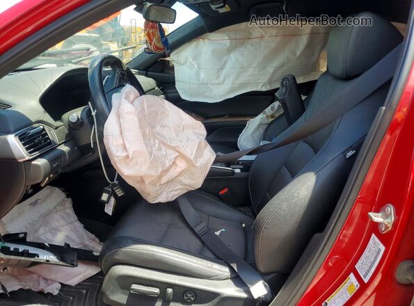 1HGCV1F38KA159028 2019 HONDA ACCORD Красный Вид салона спереди