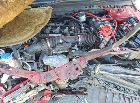 1HGCV1F38KA159028 2019 HONDA ACCORD Красный Вид задней части салона