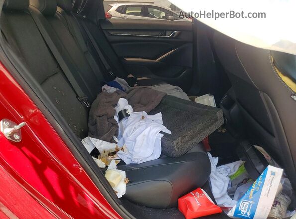 1HGCV1F38KA159028 2019 HONDA ACCORD Красный Вид задних сидений
