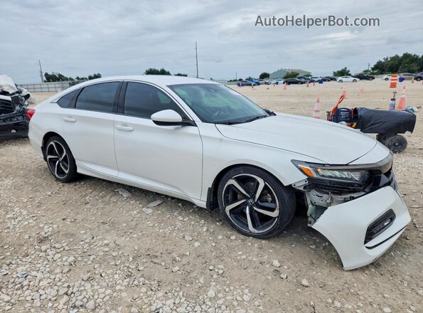 1HGCV1F38LA033883 2020 HONDA ACCORD White Przód prawy