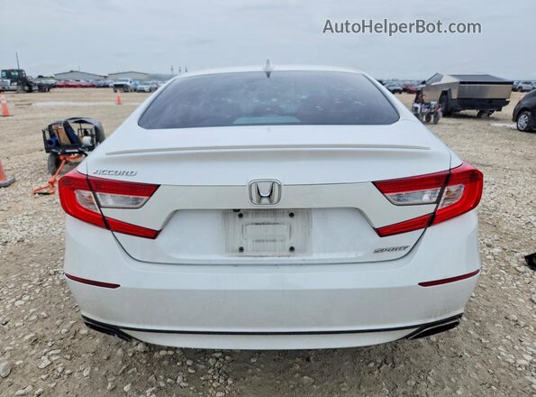 1HGCV1F38LA033883 2020 HONDA ACCORD White Widok z tyłu