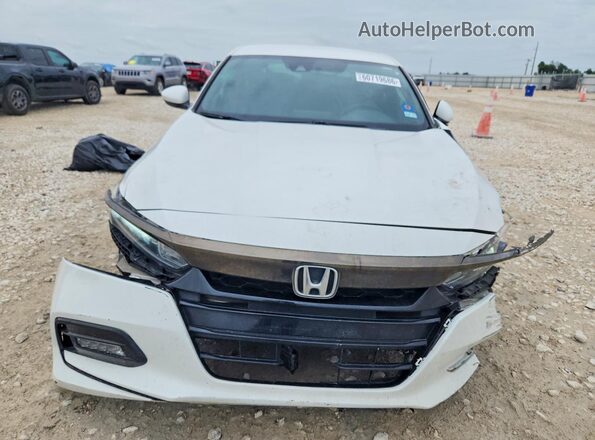 1HGCV1F38LA033883 2020 HONDA ACCORD White Widok z przodu