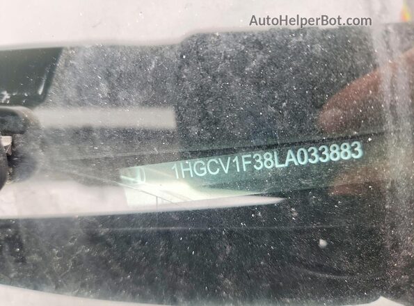 1HGCV1F38LA033883 2020 HONDA ACCORD White Widok komory silnika