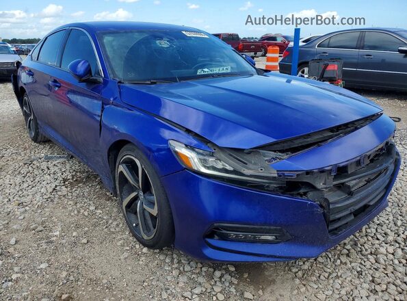 1HGCV1F38LA094442 2020 HONDA ACCORD Blue Առջևի աջ