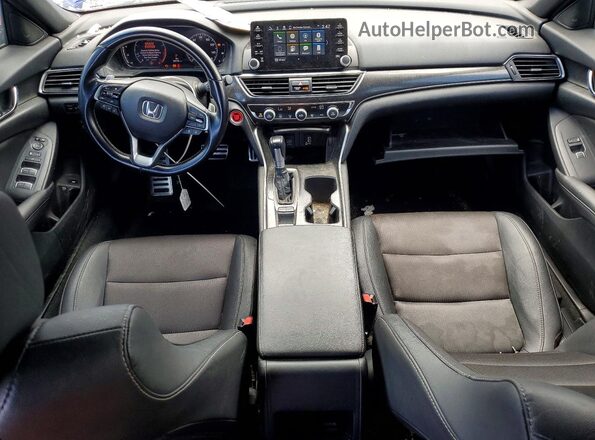 1HGCV1F38LA094442 2020 HONDA ACCORD Blue Առջևի վահանակի տեսք