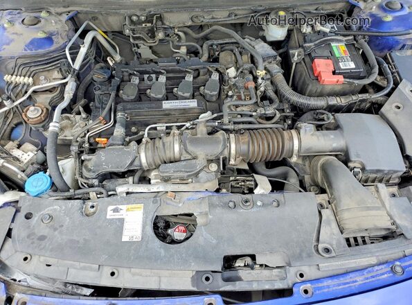 1HGCV1F38LA094442 2020 HONDA ACCORD Blue Սալոնի հետևի տեսք
