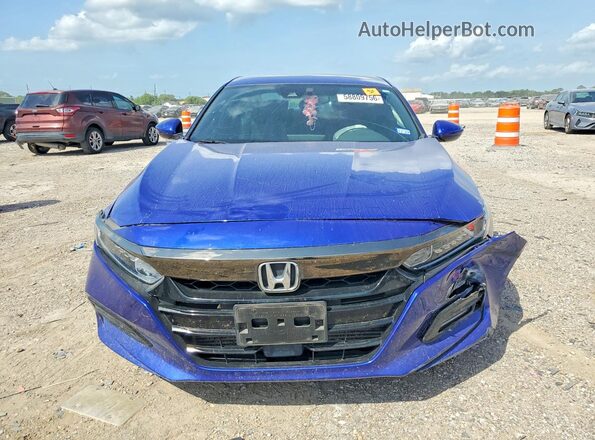 1HGCV1F38LA109876 2020 HONDA ACCORD Blue Вид спереду