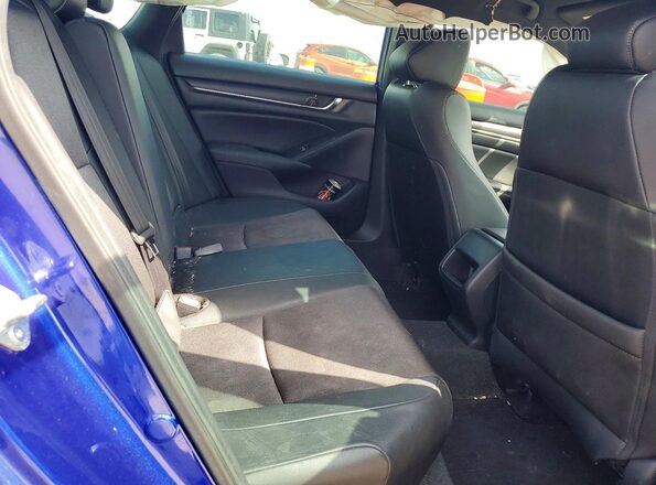 1HGCV1F38LA109876 2020 HONDA ACCORD Blue Вид задніх сидінь