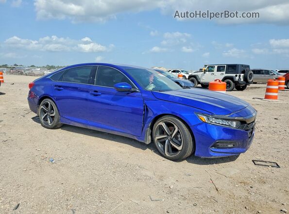 1HGCV1F38LA109876 2020 HONDA ACCORD Blue Передня права чверть