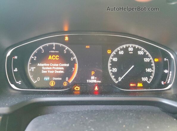 1HGCV1F38LA129299 2020 HONDA ACCORD Gray Widok zestawu wskaźników