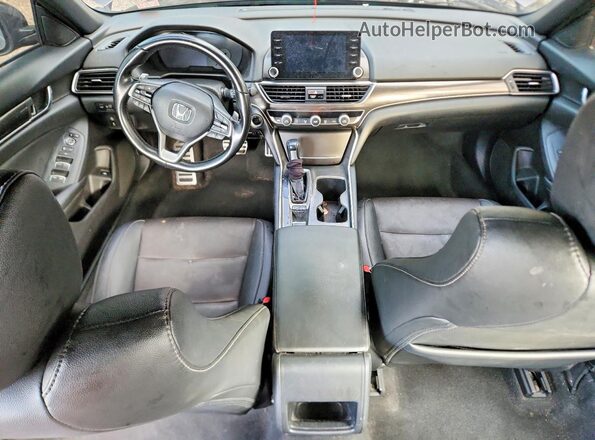 1HGCV1F38LA129299 2020 HONDA ACCORD Gray Widok deski rozdzielczej
