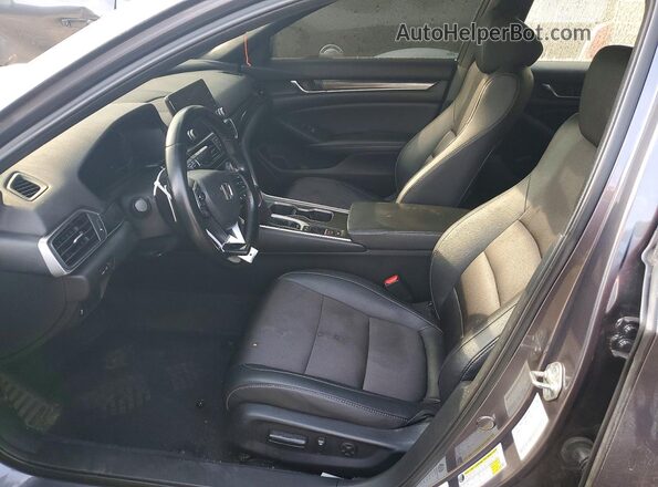 1HGCV1F38LA129299 2020 HONDA ACCORD Gray Widok wnętrza z przodu