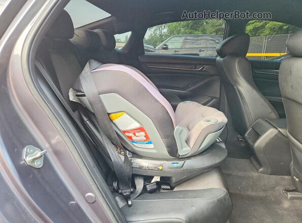 1HGCV1F38LA129299 2020 HONDA ACCORD Gray Widok tylnych siedzeń