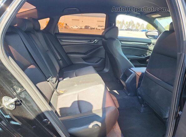 1HGCV1F38LA155885 2020 HONDA ACCORD Black Вид задніх сидінь