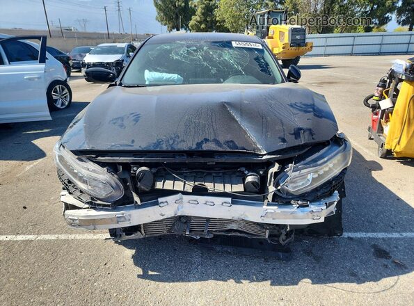 1HGCV1F38LA155885 2020 HONDA ACCORD Black Вид спереду