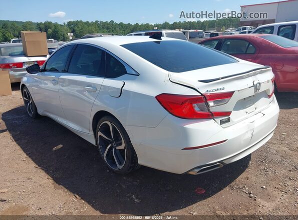 1HGCV1F38MA074354 2021 HONDA ACCORD White უკანა მარცხენა