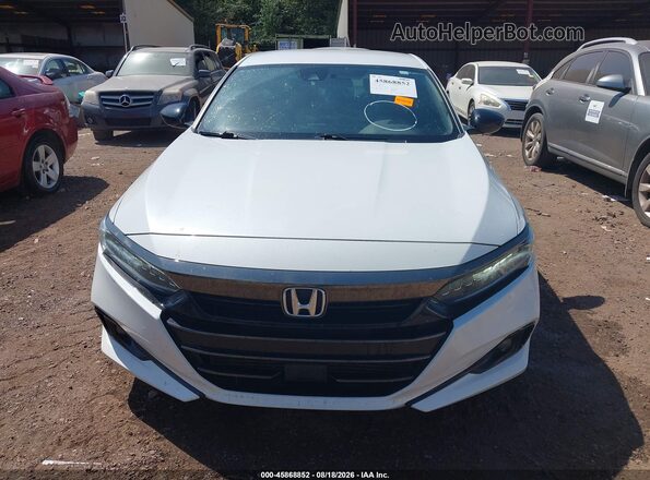 1HGCV1F38MA074354 2021 HONDA ACCORD White წინა ხედი