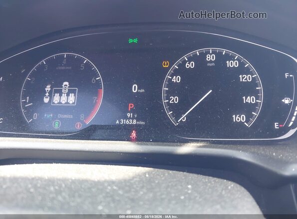 1HGCV1F38MA074354 2021 HONDA ACCORD White უკანა სავარძლების ხედი
