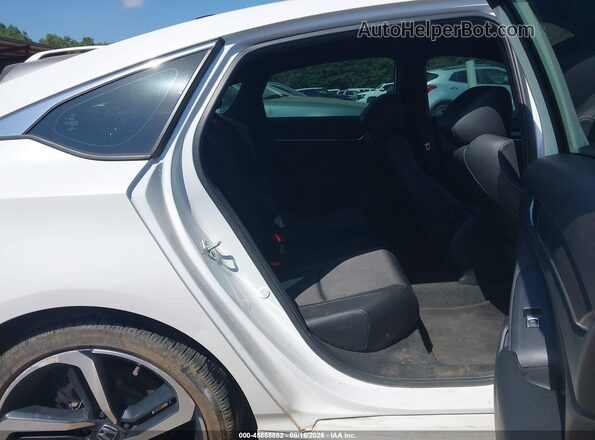 1HGCV1F38MA074354 2021 HONDA ACCORD White VIN კოდის სტიკერის ხედი