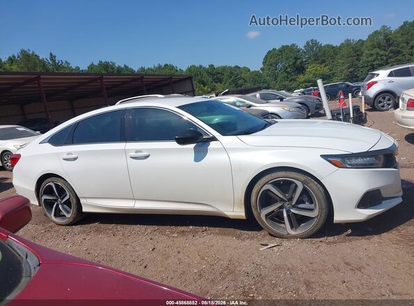 1HGCV1F38MA074354 2021 HONDA ACCORD White უკანა სალონის ხედი