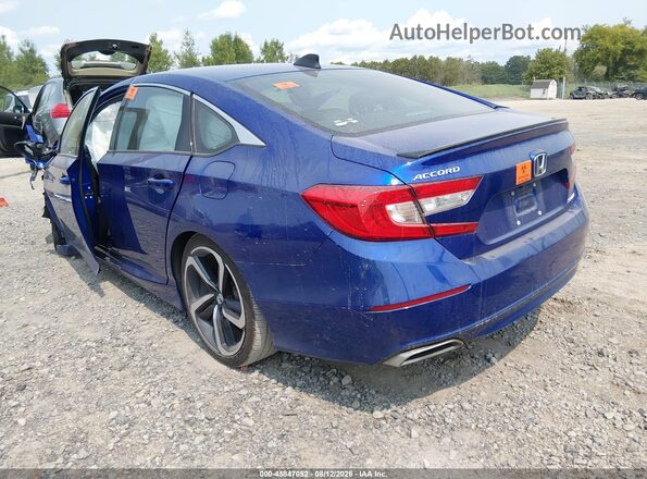 1HGCV1F38MA098394 2021 HONDA ACCORD Blue Tył lewy