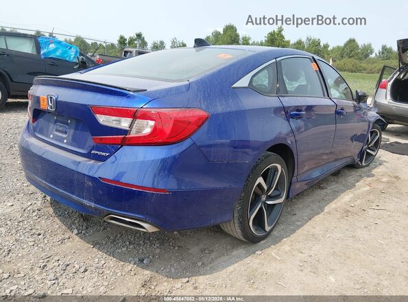 1HGCV1F38MA098394 2021 HONDA ACCORD Blue Tył prawy