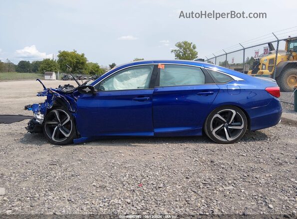 1HGCV1F38MA098394 2021 HONDA ACCORD Blue Widok wnętrza 360 stopni