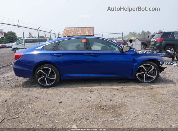 1HGCV1F38MA098394 2021 HONDA ACCORD Blue Widok wnętrza z tyłu