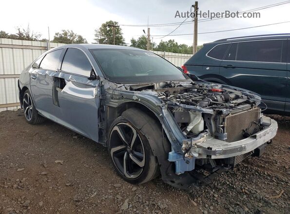 1HGCV1F38MA110317 2021 HONDA ACCORD Gray Передня права чверть