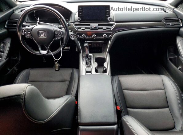 1HGCV1F38MA110317 2021 HONDA ACCORD Gray Вид панелі приладів