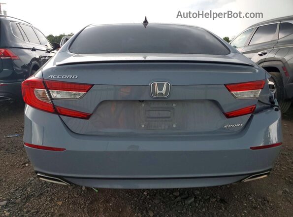 1HGCV1F38MA110317 2021 HONDA ACCORD Gray Вид ззаду