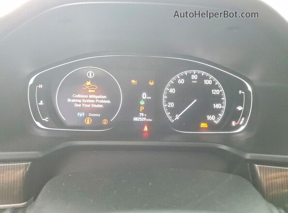 1HGCV1F38MA110317 2021 HONDA ACCORD Gray Вид щитка приладів