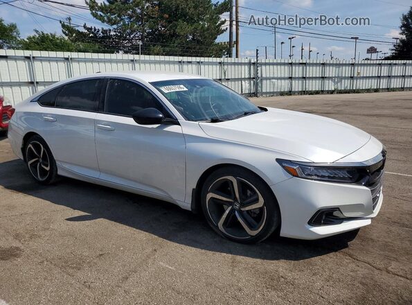 1HGCV1F38NA001888 2022 HONDA ACCORD White Delantero derecho