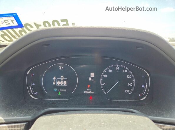 1HGCV1F38NA058284 2022 HONDA ACCORD Красный Вид щитка приборов