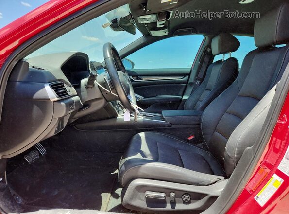 1HGCV1F38NA058284 2022 HONDA ACCORD Красный Вид салона спереди