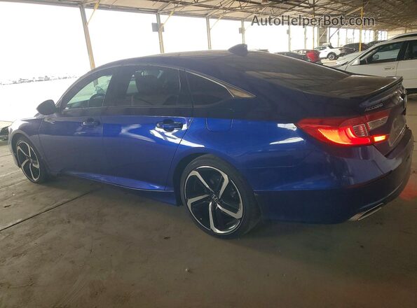 1HGCV1F38NA064246 2022 HONDA ACCORD Blue უკანა მარცხენა