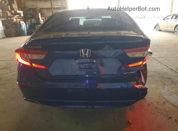 1HGCV1F38NA064246 2022 HONDA ACCORD Blue უკანა ხედი