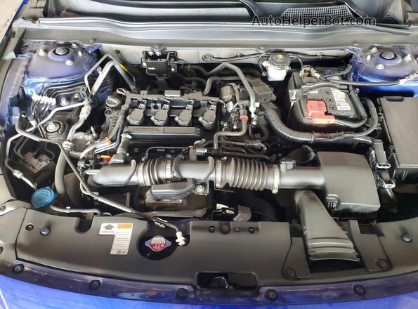 1HGCV1F38NA064246 2022 HONDA ACCORD Blue უკანა სალონის ხედი