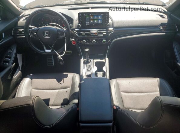1HGCV1F38NA075599 2022 HONDA ACCORD Белый Вид панели приборов