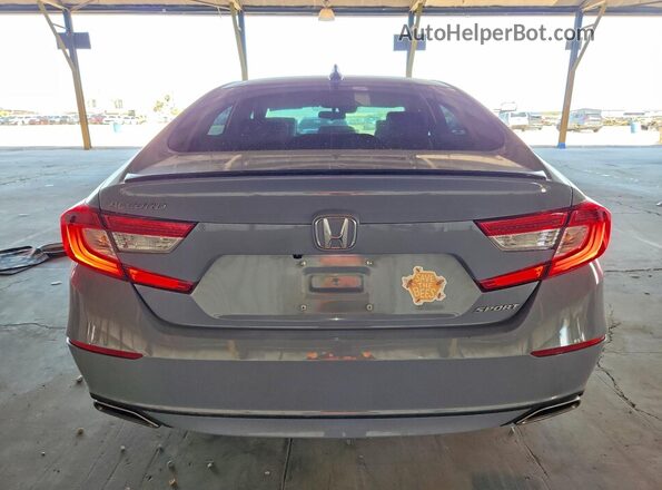 1HGCV1F38NA108374 2022 HONDA ACCORD Gray Вид ззаду
