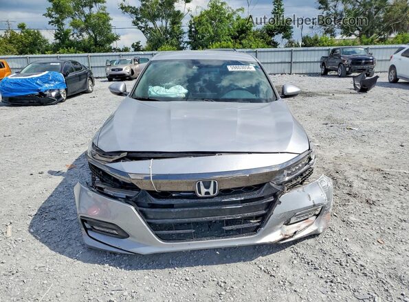 1HGCV1F39JA043058 2018 HONDA ACCORD Silver წინა ხედი