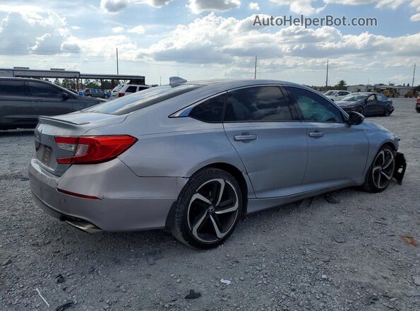 1HGCV1F39JA043058 2018 HONDA ACCORD Silver უკანა მარჯვენა