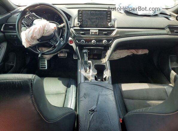 1HGCV1F39JA043058 2018 HONDA ACCORD Silver წინა პანელის ხედი