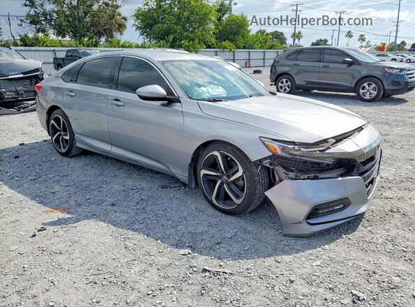 1HGCV1F39JA043058 2018 HONDA ACCORD Silver წინა მარჯვენა