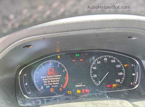 1HGCV1F39JA118728 2018 HONDA ACCORD Red Vista del cuadro de instrumentos